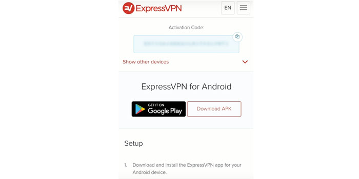 descargar ExpressVPN en Android