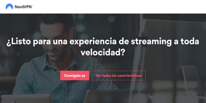 sitio web de NordVPN que habla sobre streaming